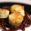 Pan-Seared Scallops on Red Onion Marmalade
