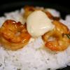 Soy Sake Shrimp with Ginger Aioli