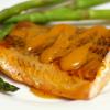 Grilled Salmon with Peach-Bourbon Barbecue Sauce
