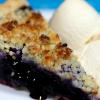 Blueberry Pie with Almond Crumble Topping