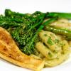 Penne with Pistachio Arugula Pesto and Balsamic Glazed Veggies