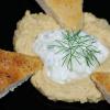 Hummus and Flatbread with Cucumber-Yogurt Salad