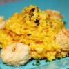 Fried Cornmeal Shrimp With Butternut Squash Risotto
