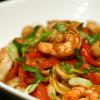 Peanut Curry Noodles with Seared Shrimp & Scallops