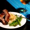 Bourbon-glazed Baby Back Ribs with Wasabi Mashed Potatoes
