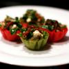 Greek Spinach Salad in Mini Phyllo Cups