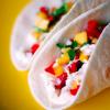 Fish Tacos with Mango Salsa and Cilantro Lime Sauce
