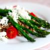 Lentil, Goat Cheese, and Asparagus Salad