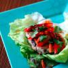 Asian Pork and Mushroom Burger Wraps