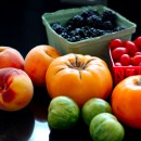 Heirloom Tomatoes, Blackberries, Peaches, and more Tomatoes.