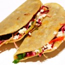 Crispy Black Bean Tacos with Feta and Cabbage Slaw