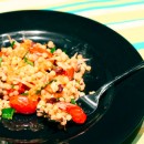 Israeli Couscous with Olives and Roasted Tomatoes
