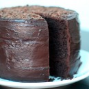 Double Chocolate Layer Cake with Raspberry Filling