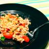 Israeli Couscous with Olives and Roasted Tomatoes