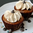 Oatmeal Chocolate Chip Cupcakes with Brown Sugar Buttercream