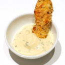 Baked Panko Chicken Tenders with Basil Aioli
