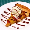 Caramelized-Banana Tart with Bittersweet Chocolate Sauce
