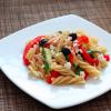 Fusilli With Peppers, Zucchini, and Feta