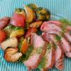 Pan-Seared Flat Iron Steak with Spicy Cilantro Sauce
