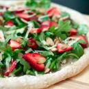 Strawberry Arugula and Goat Cheese Pizza