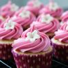 Vanilla Almond Cupcakes with Blackberry Buttercream