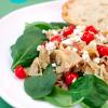 Farfalle with Chicken, Tomatoes, Caramelized Onions, and Goat Cheese