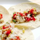 Soft Tacos With Chicken and Tomato-Corn Salsa