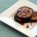 Pan Seared Eggplant with Honey Ginger Glaze