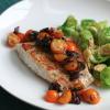 Spicy Sauteed Fish with Olives and Cherry Tomatoes