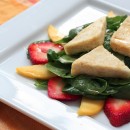 Crispy Tofu, Strawberry, & Mango Salad