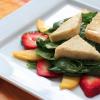 Crispy Tofu, Strawberry, & Mango Salad