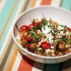 Barley Risotto with Eggplant and Tomatoes