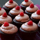 Chocolate Balsamic Rasperry Cupcakes