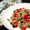 Israeli Couscous with Black Bean and Tomato
