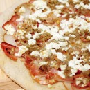 Pear, Proscuitto, and Goat Cheese Pizza