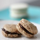 Coffee Macarons with Bittersweet Ganache Filling