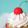 Cherry-Filled Almond Cupcakes
