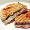Chicken Panini with Fig Jam, Arugula, and Blue Cheese