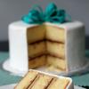 Vanilla Cake with Tiramisu Buttercream and Ganache Filling