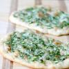 Brie and Garlic Scape Pizza
