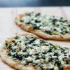 Pizza Bianca with Goat Cheese and Greens