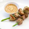 Garlic Scape Beef Satay