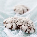 Chocolate Creme de Menthe Crinkle Cookies