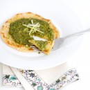Italian Testaroli with Pesto