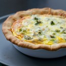 Broccoli Garlic Quiche