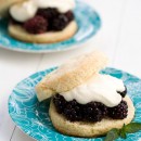 Blackberry Shortcakes with Goat Cheese Cream