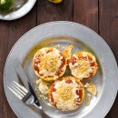 Baked Pattypan Squash Parmesan