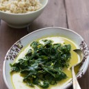 Sweet Potato Greens in Coconut Cream