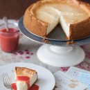 Elaine's New York Cheesecake with Strawberry Sauce