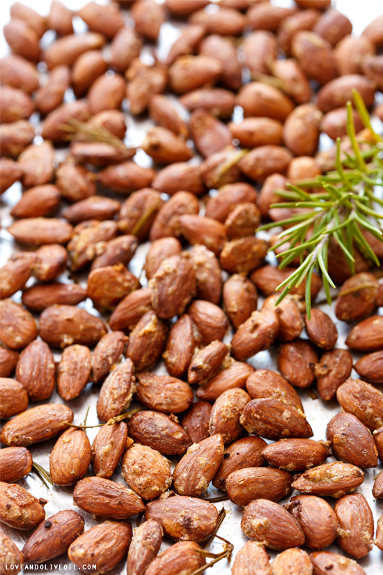 Roasted Almonds with Rosemary and Smoked Salt